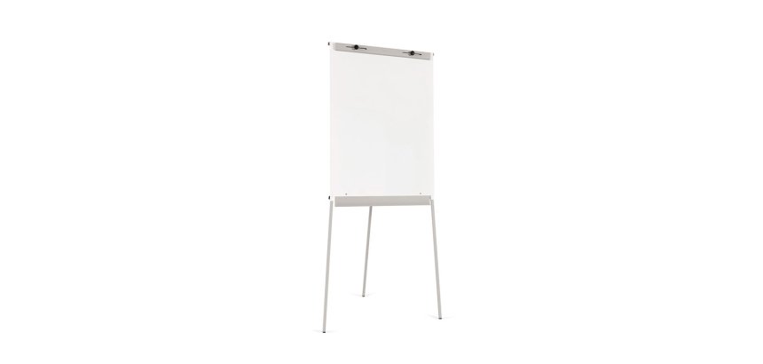 Pizarra blanca rocada con tripode para conferencias magnetica lacada brazo extensible 68x104 cm altura