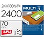 Etiqueta adhesiva multi 3 apli 70x37 mm fotocopiadora laser ink-jet caja con 100 hojas din a4