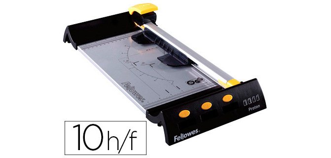 Cizalla fellowes neutron plus a4 de rodillo hasta 10 hojas 80 gr