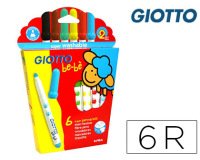 Rotulador giotto super bebe caja de 6 unidades colores surtidos