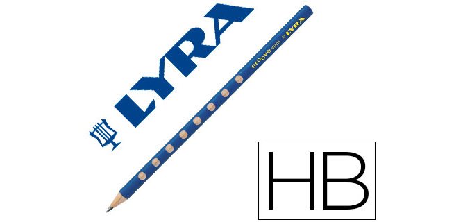 Lapices de grafito lyra groove slim mina hb