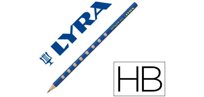 Lapices de grafito lyra groove slim mina hb