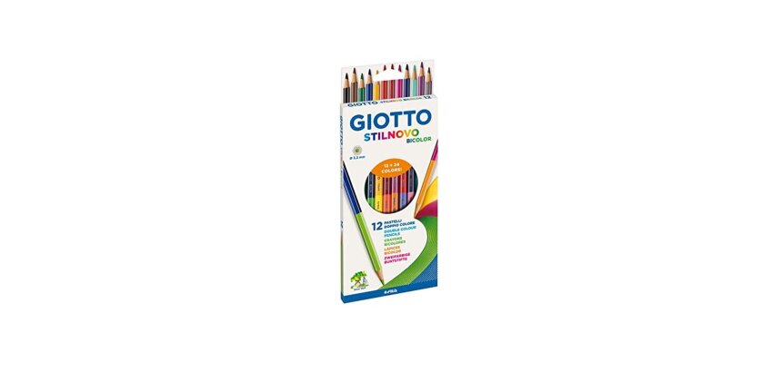 Lapices de colores giotto stilnovo bicolor caja de 12 colores