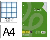 Recambio liderpapel a4 100 hojas 100gr rayado nº 46 4 taladros