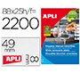 Etiqueta adhesiva apli removible 10314 especial joyeria 45x8 mm fotocopiadora laser ink-jet caja con 25