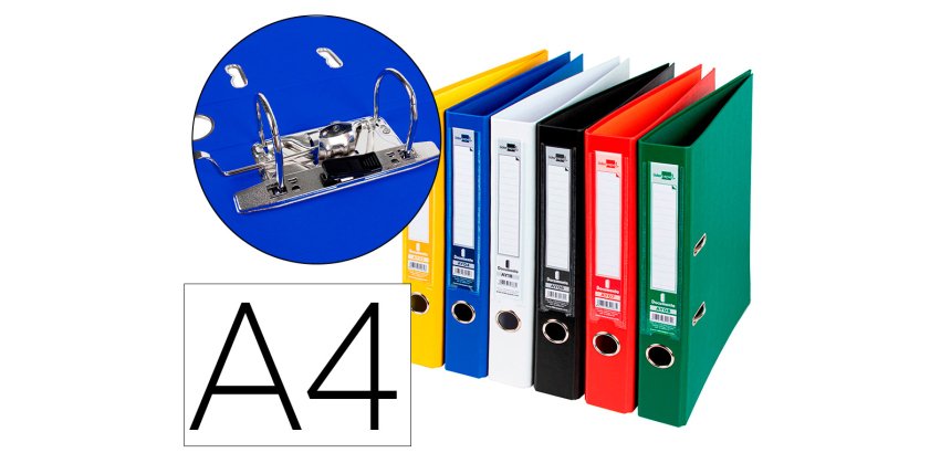 Archivador de palanca Liderpapel documenta forrado pvc con rado y compresor metálico
