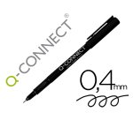 Rotulador q-connect punta de fibra fine liner negro 0,4 mm