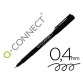 Rotulador q-connect punta de fibra fine liner negro 0.4 mm