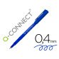 Rotulador q-connect punta de fibra fine liner azul 0,4 mm