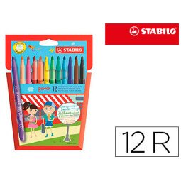 Rotulador stabilo power caja de 12 unidades colores surtidos