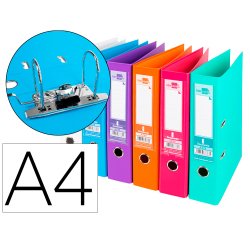Archivador de palanca Liderpapel documenta forrado pvc con rado y compresor metálico