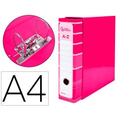 Archivador de palanca liderpapel a4 filing system forrado sin rado lomo 80mm con caja y compresor metal