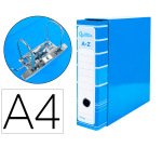 Archivador de palanca liderpapel a4 filing system forrado sin rado lomo 80mm con caja y compresor metal