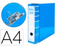 Archivador de palanca liderpapel a4 filing system forrado sin rado lomo 80mm con caja y compresor metal