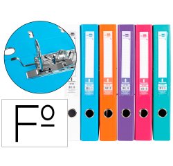 Archivador de palanca Liderpapel documenta forrado pvc con rado y compresor metálico