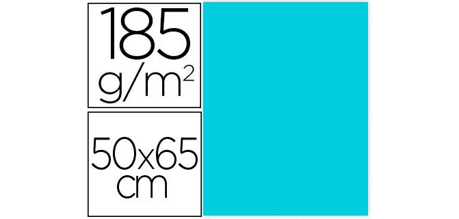 Cartulina de color 50 x 65 cm 185 g Guarro - unidad