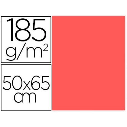 Cartulina guarro coral 50x65 cm 185 gr