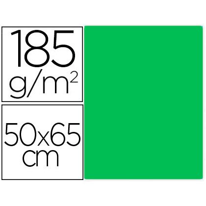 Cartulina guarro kiwi 50x65 cm 185 gr