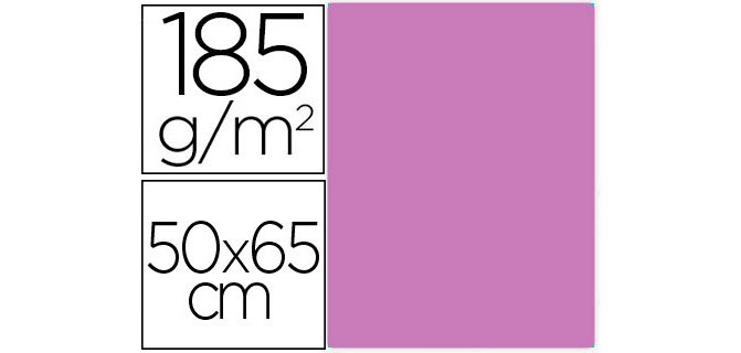 Cartulina de color 50 x 65 cm 185 g Guarro - unidad