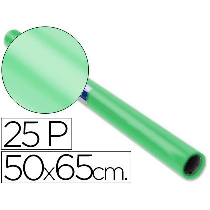 Papel charol rollo verde pálido