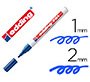 Rotulador edding punta fibra 751 azul punta redonda 1-2 mm