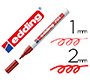 Rotulador edding punta fibra 751 rojo punta redonda 1-2 mm