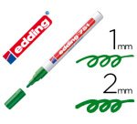Rotulador edding punta fibra 751 verde punta redonda 1-2 mm