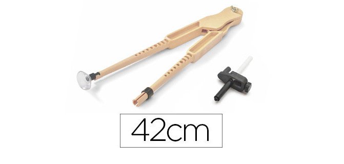 Compas para encerado faibo de plastico imitacion madera con adaptador 42 cm