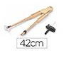 Compas para encerado faibo de plastico imitacion madera con adaptador 42 cm