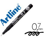 Rotulador artline calibrado micrometrico negro comic pen ek-287 punta poliacetal 0,7 mm resistente al agua