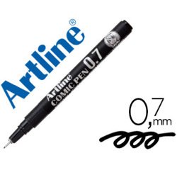 Rotulador artline calibrado micrometrico negro comic pen ek-287 punta poliacetal 0,7 mm resistente al agua