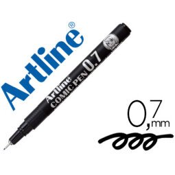 Rotulador artline calibrado micrometrico negro comic pen ek-287 punta poliacetal 0,7 mm resistente al agua