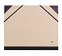 Carpeta de dibujo clairefontaine con gomillas din a4+ kraft marron 260x330 mm