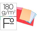 Subcarpeta cartulina liderpapel folio colores surtidos paquete de 25 unidades retractiladas