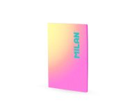 Libreta encolada milan coleccion sunset din a4 48 hojas 95 gr cuadricula 5mm rosa