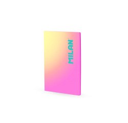Libreta encolada milan coleccion sunset din a4 48 hojas 95 gr cuadricula 5mm rosa