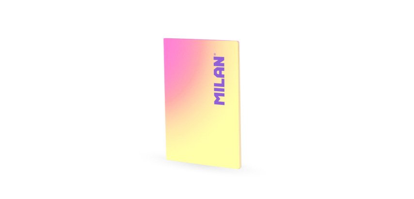 Libreta encolada milan coleccion sunset din a4 48 hojas 95 g cuadricula 5mm amarillo