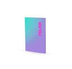 Libreta encolada milan coleccion sunset din a4 48 hojas 95 gr cuadricula 5mm lila