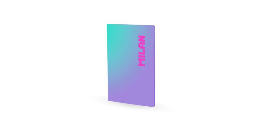 Libreta encolada milan coleccion sunset din a4 48 hojas 95 gr cuadricula 5mm lila
