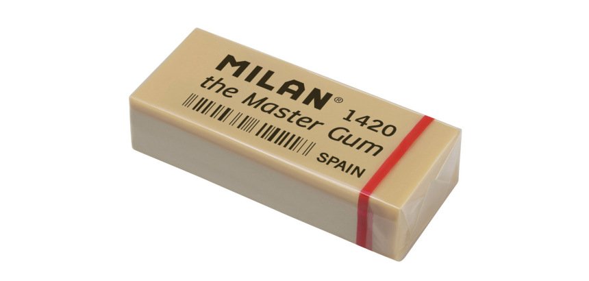 Goma de borrar milan 1420 master gum caja de 5 unidades