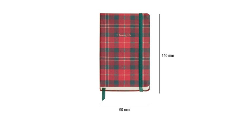 Cuaderno cosido miqulerius lennox highland days logbook 90x140 mm liso 100 hojas marfil