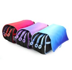 Estuche portatodo office box triple cremallera colores mix surtidos 220x110x90 mm
