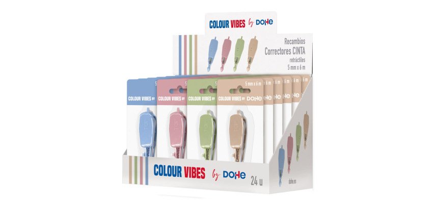 Recambio cinta correctora dohe colour vibes retractil 5 mm x 6 m