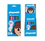 Lapices de colores dohe playmobil caja de 12 unidades colores surtidos + 4 hojas para colorear
