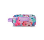 Bolso portatodo totto triple cremallera gatitos morados 115x230x105 mm
