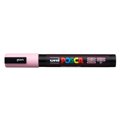 Rotulador uni posca pc-5m marcador de pintura punta conica 1,8-2,5 mm rosa claro