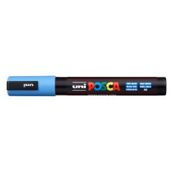 Rotulador uni posca pc-5m marcador de pintura punta conica 1,8-2,5 mm azul cielo