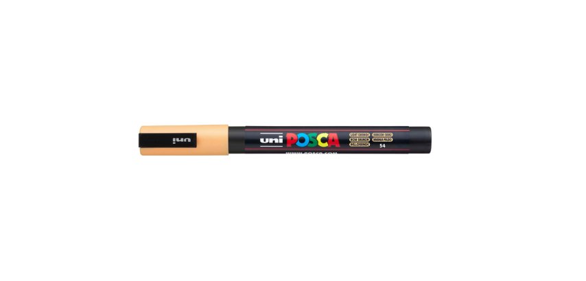 Rotulador uni posca 0,9 - 1,3mm pc-3m naranja claro