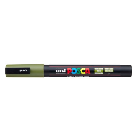 Rotulador uni posca 0,9 - 1,3mm pc-3m verde kaki