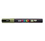 Rotulador uni posca 0,9 - 1,3mm pc-3m verde kaki